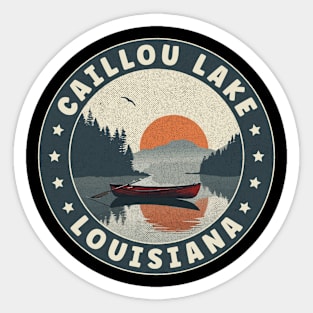 Caillou Lake Louisiana Sunset Sticker